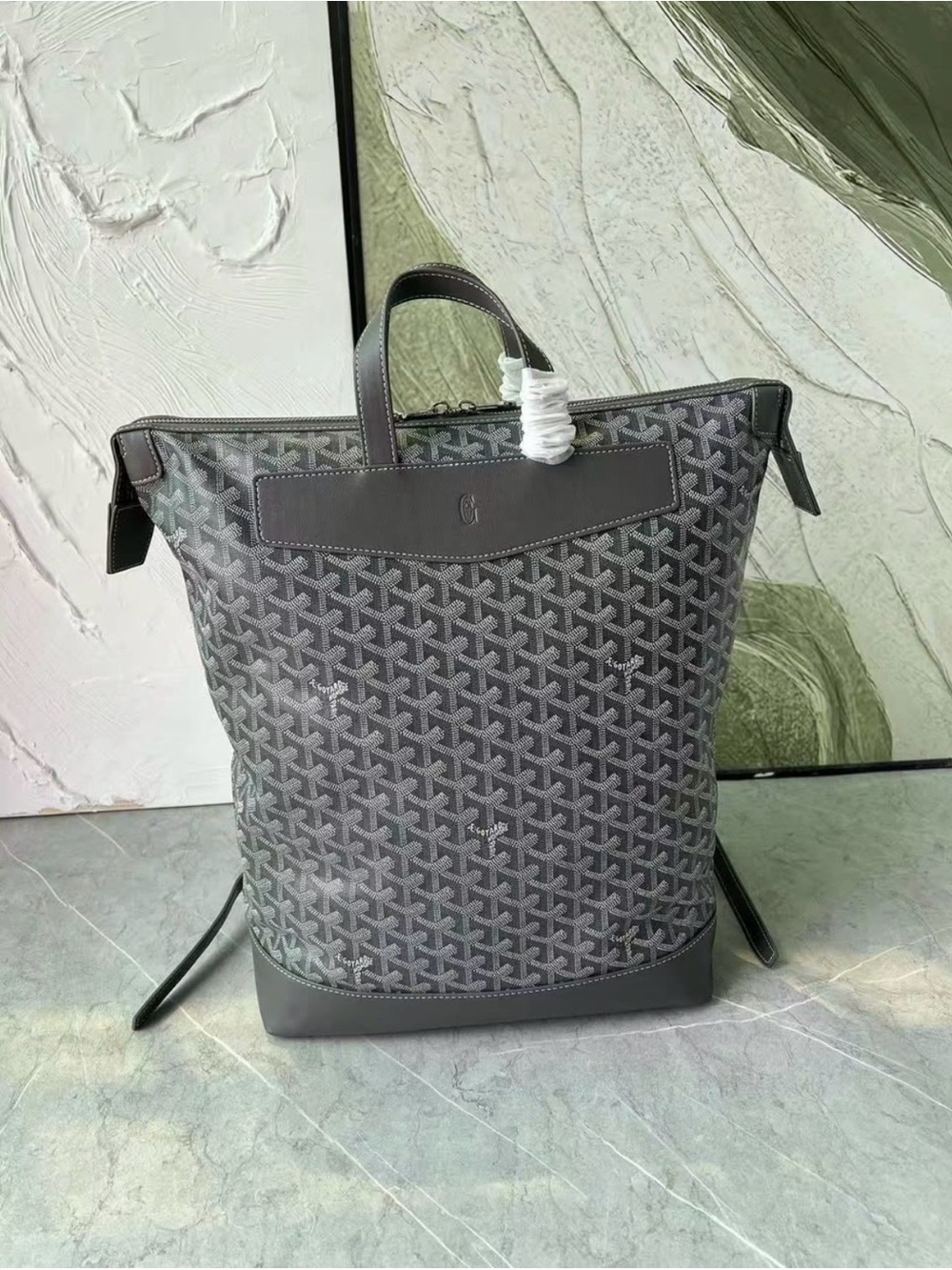 Goyard Gray Men's Tote Backpack - Designer Pattern